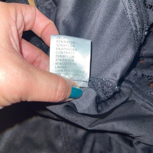 Tadashi Shoji Black Lace Sheath Cocktail Dress - Picture 7 of 8